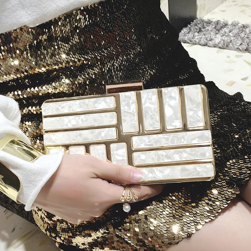 Clutch Acrylic Evening Bag Party