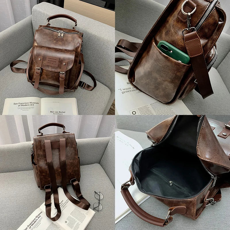 Covertible Chic Bag: Backpack and Shoulder Bag