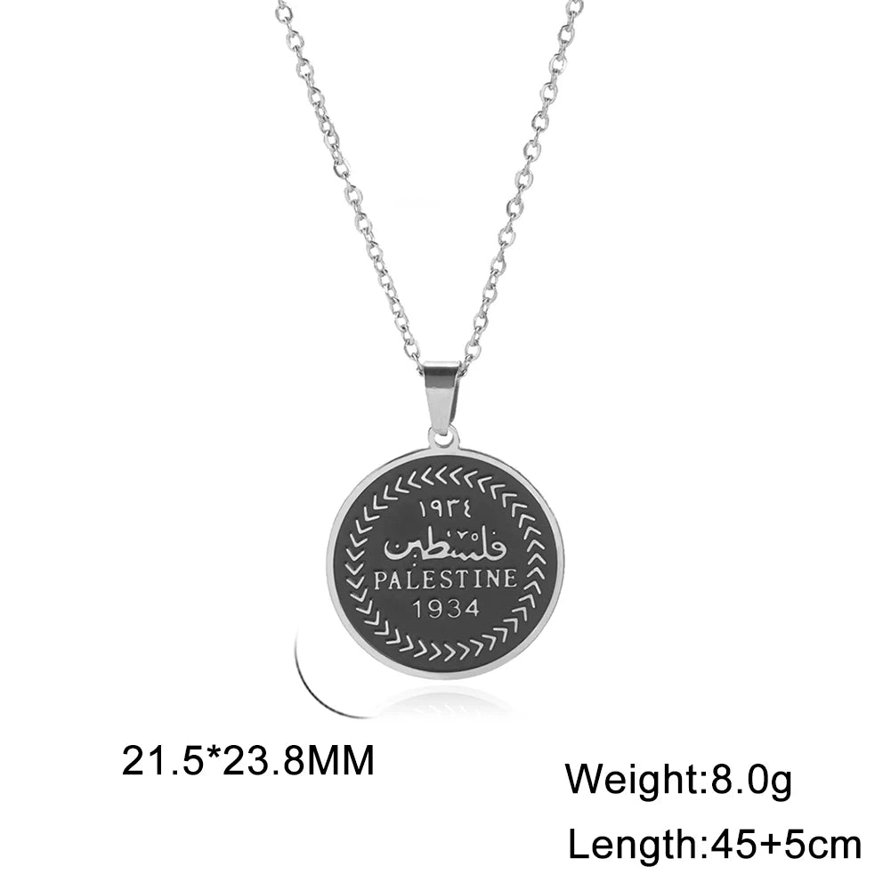 Vintage Palestine Pendant Necklace