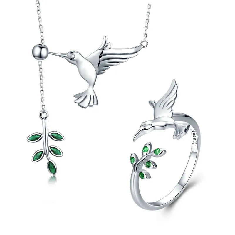 Enchanted Hummingbird Jewellery Set
